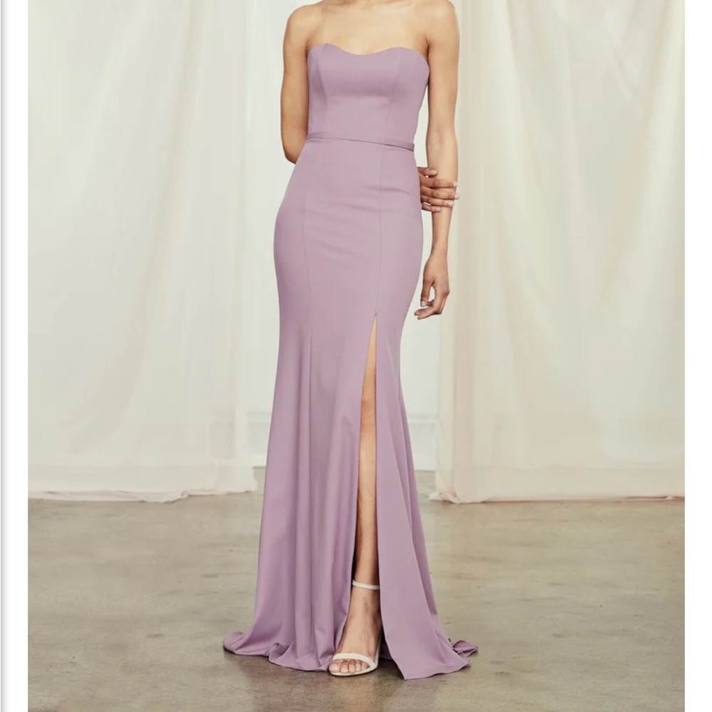 Amsale AJ Bridesmaid Dress in Mauve
